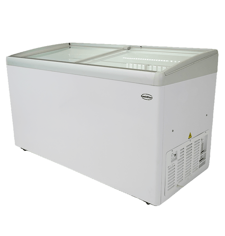 Eistruhe 456 L mit Glasschiebedeckel / Lotte / Combisteel