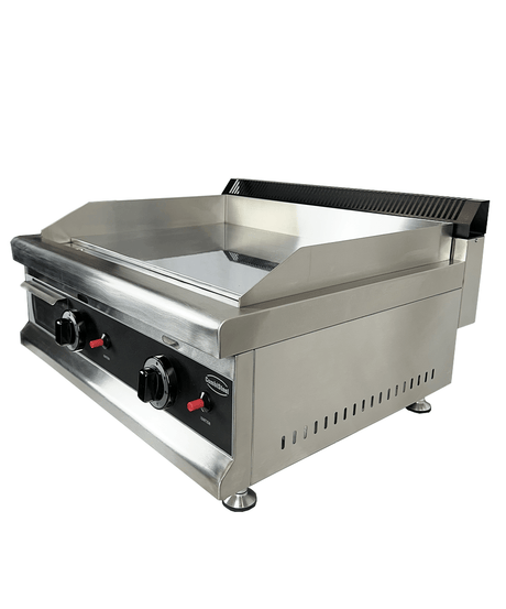 Gas-Grillplatte Propan / Chrom glatt / 800 mm / 6 kW / Combisteel – professionelle Gas-Grillplatte für Gastronomie