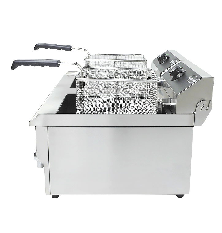 Elektrische Tischfritteuse 2 × 10 L / Combisteel