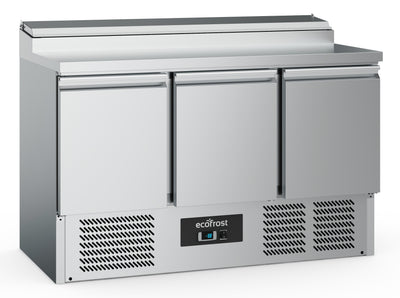 Saladette / 3 Türen / 8x 1/6 GN / 392 L / Combisteel