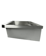 Edelstahl-Handwaschbecken / 1200 mm breit / 2 Armaturplätze / Combisteel