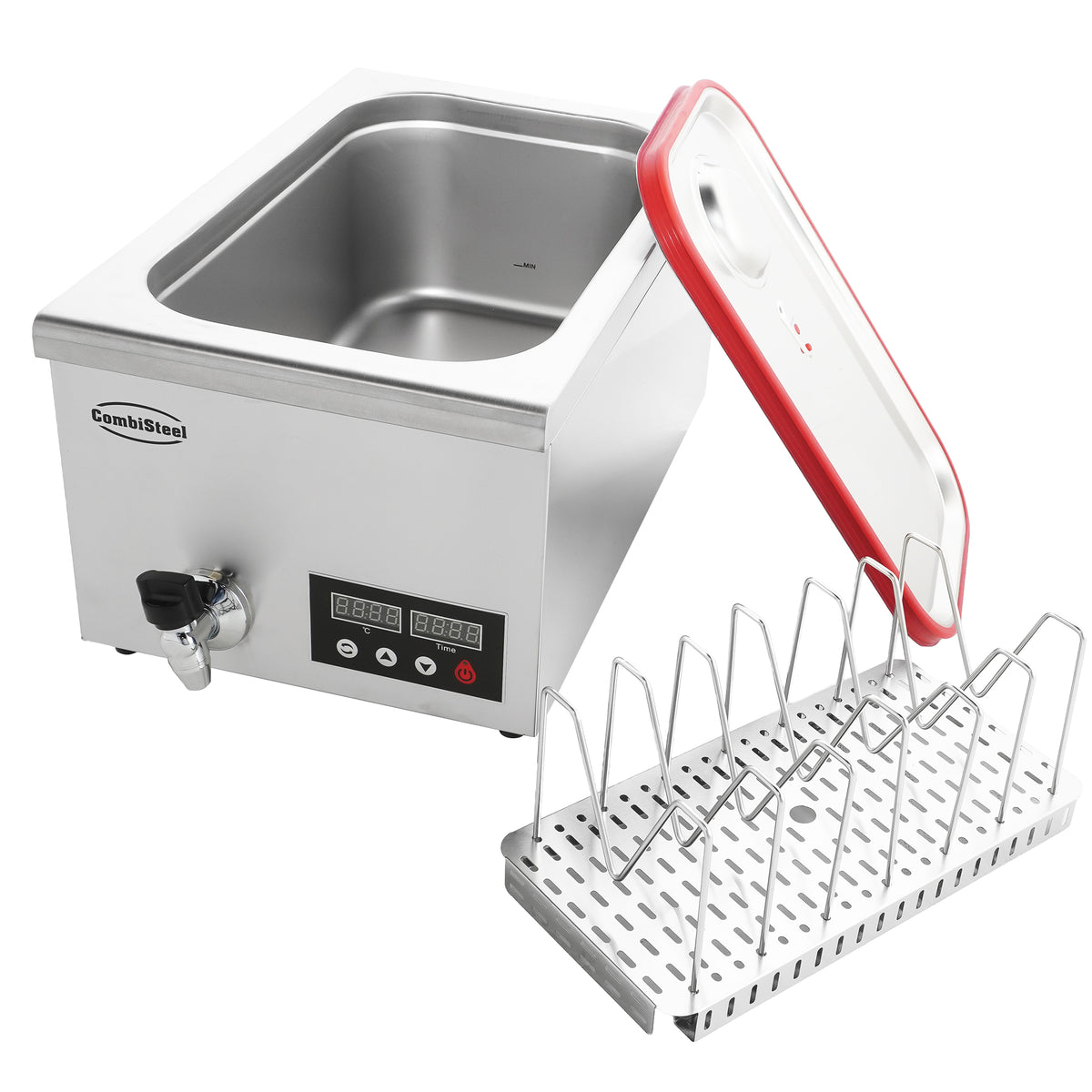 Sous-Vide-Garer / 1/1GN / 24 L / 45-95 °C / 580 × 360 × 296 mm / Combisteel