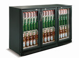 Combisteel Barkühler Schwarz / 3 Türen / 298 Liter