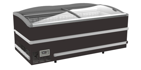 Combisteel Supermarkt-Tiefkühltruhe Kopf-Element 864 L Schwarz
