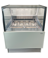 Speiseeisvitrine / Komodo / 6 × 5 L / Weiß / 910 × 880 × 1300 mm / Combisteel