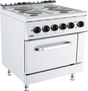 Elektroherd Base 700 mit 4 Platten und Elektrobackofen von Combisteel