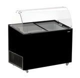 Speiseeisvitrine Java 8 x 5 L / Schwarz / Combisteel