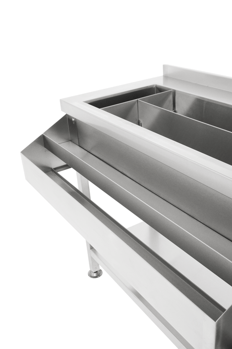 Cocktail-Bar-Station / 1400 mm / mit Spülbecken / Combisteel