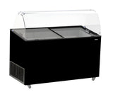 Speiseeisvitrine 10 x 5 L / Schwarz / Combisteel