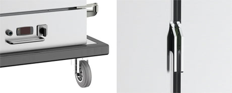 Bankettwagen / warm / 15× 2/1GN, 30× 1/1GN (65mm) / 811 × 928 × 1660 mm / Combisteel