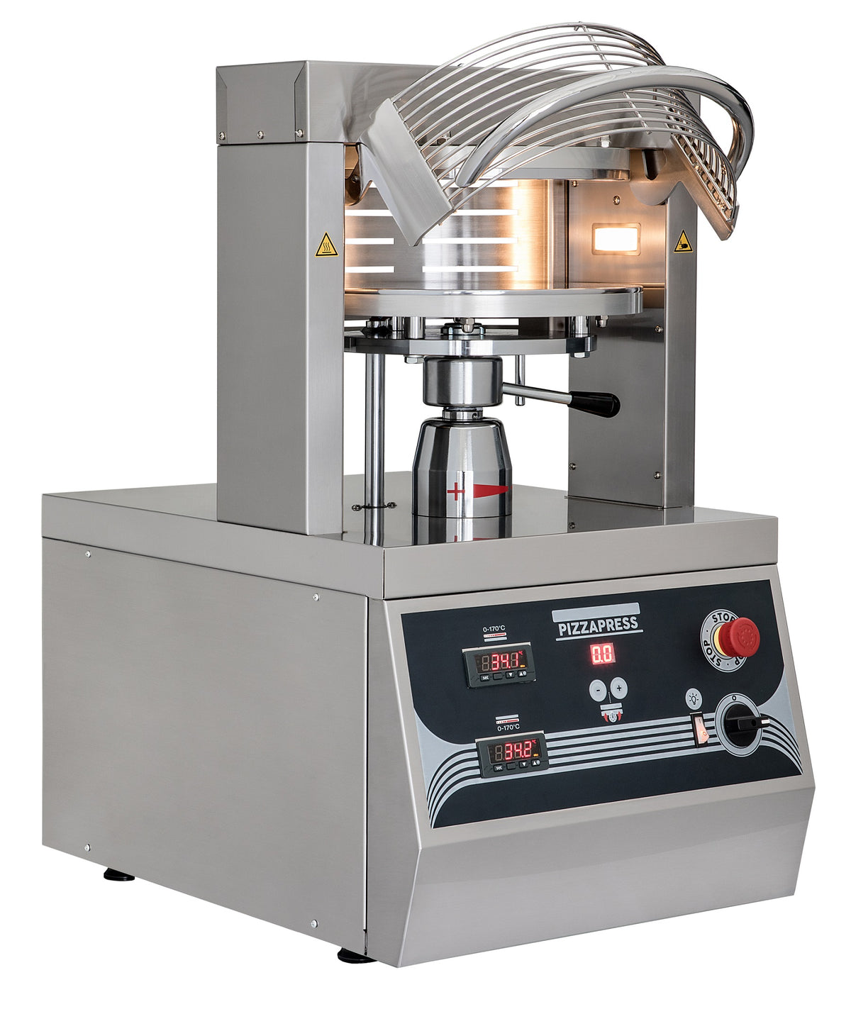 Pizzapresse / Ø 330 mm / 4,75 kW / 470 × 690 × 820 mm / Combisteel