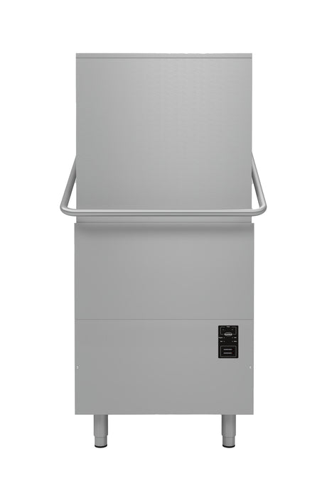 Haubenspülmaschine / 400 V / Korb 500 × 500 mm / mit Abwasserpumpe / mit Spülmitteldosierer / Combisteel