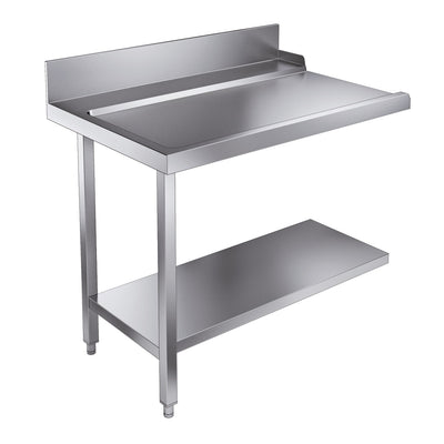 Ablauftisch mit Grundboden / links / für 7280.0045-0046 / 1100 × 750 × 900 mm / Combisteel
