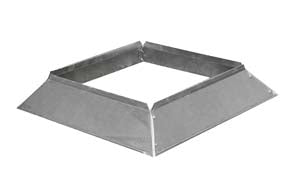 Sturmkragen / eckig / 300 × 300 mm / Combisteel