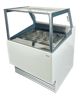 Speiseeisvitrine / Komodo / 6 × 5 L / Weiß / 910 × 880 × 1300 mm / Combisteel