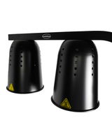 Tisch-Wärmelampe / 2 Lampen / Schwarz / 0,5 kW / 230 V / Combisteel