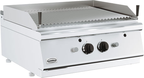 Gas-Lavasteingrill BASE 700 / 800 mm / 2x9 kW / Tischgerät / Combisteel – für professionelle Gastronomie