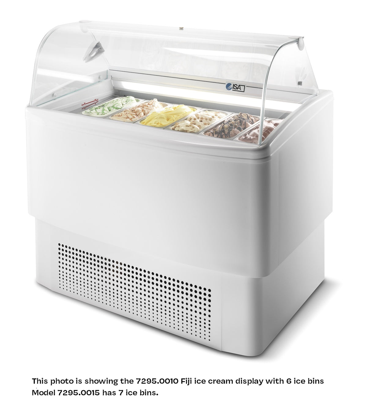 Speiseeisvitrine / Fiji / 7 + 7 × 5 L / 1354 × 630 × 1247 mm / Combisteel