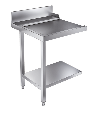 Ablauftisch mit Grundboden / links / für 7082.0070-0075 / 700 × 800 × 900 mm / Combisteel