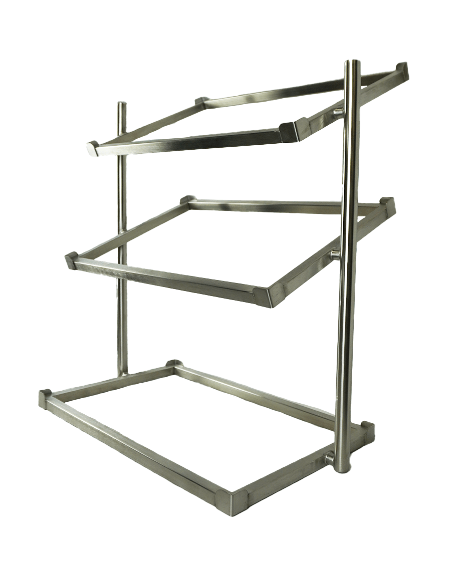 Brotkorb-Etagere 3-stufig breites Modell – Detailansicht 9