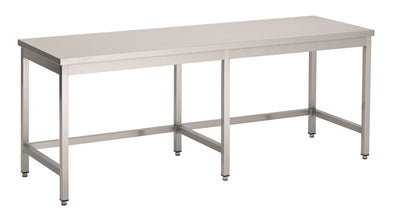 Arbeitstisch ohne Grundboden / 2200 × 600 mm / Combisteel