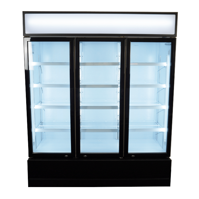 Getränkekühlschrank 3 Glastüren Weiß FCU-1200