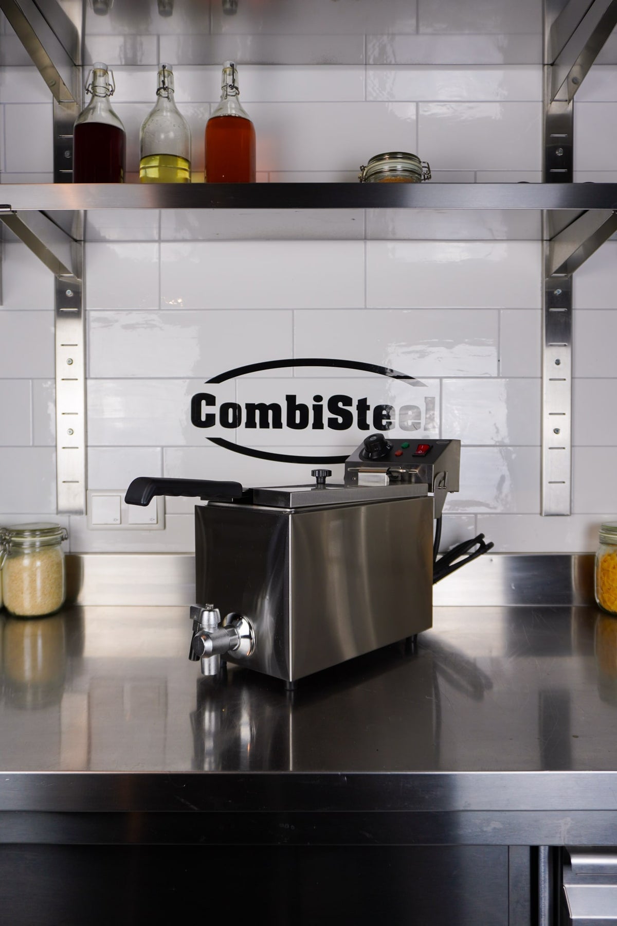 Elektrische Tischfritteuse 1 × 4 L / 2 kW / Combisteel