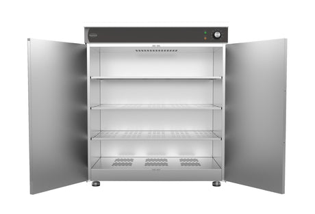 Teller-Wärmeschrank / 750 mm breit / 2 Türen / 90-120 à 32cm diameter Teller / +30 bis +85 °C / 1,2 kW / Combisteel