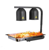 Tisch-Wärmelampe / 2 Lampen / Schwarz / 0,5 (2x 0,25) kW / 230 V / Combisteel