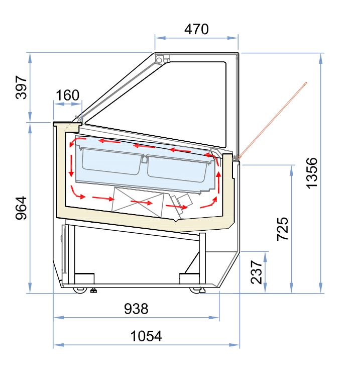 Dondurma Teşhir Dolabı MILLENIUM 20 x 5 L