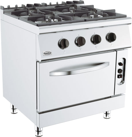 Gasherd Base 700 mit 4 Brennern und Gasbackofen von Combisteel