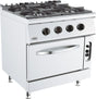 Gasherd Base 700 mit 4 Brennern und Gasbackofen von Combisteel