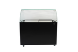 Speiseeisvitrine Java 8 x 5 L / Schwarz / Combisteel