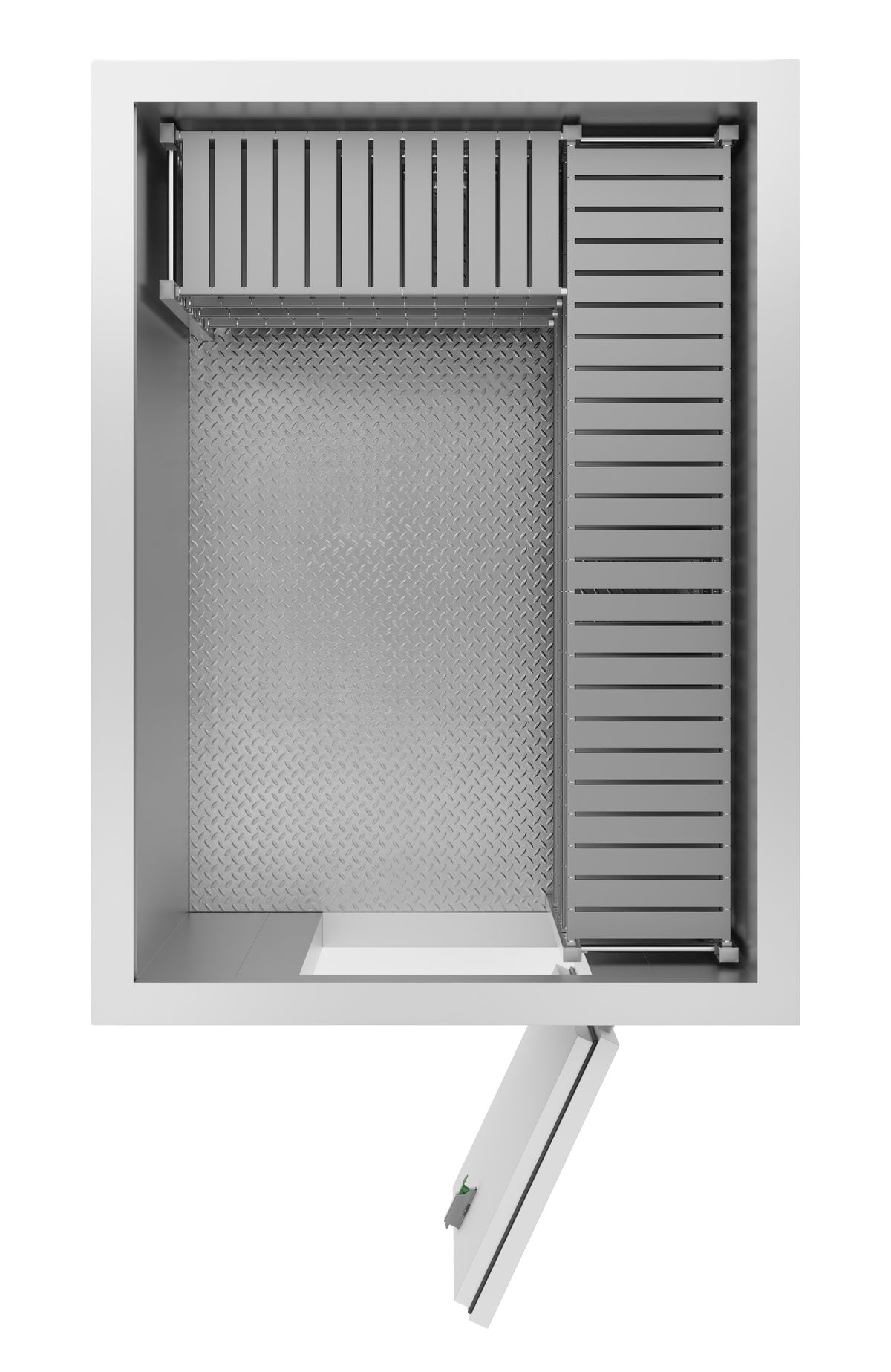 Kühl- und Tiefkühlzelle / 1660 × 2260 × 2200 mm / 6 m³ / Isolierung 100 mm / Combisteel