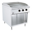 Elektrische Grillplatte BASE 900 / Glatt/gerillt / 800 mm / 12 kW / 400 V / Freistehend / Combisteel – elektrische Grillplatte für Gastronomie