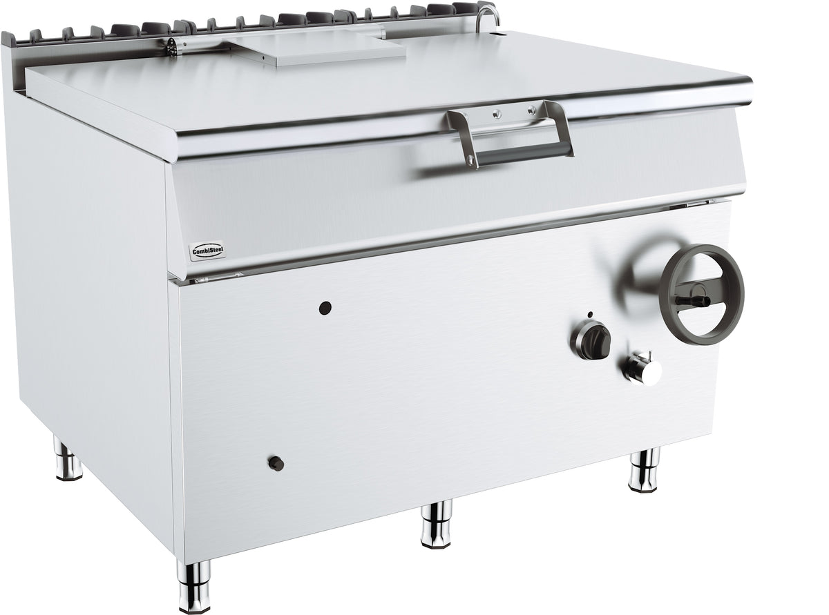 Gas Kippbratpfanne 120 L / 30 kW / 1200 mm / Combisteel – Kippbratpfanne für Gastronomie und Großküche