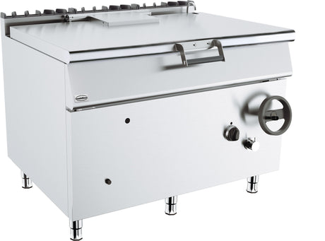 Gas Kippbratpfanne 120 L / 30 kW / 1200 mm / Combisteel – Kippbratpfanne für Gastronomie und Großküche