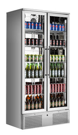 Barkühler / 2 Türen / 458 L / Edelstahl / 900 × 515 × 1820 mm / Combisteel