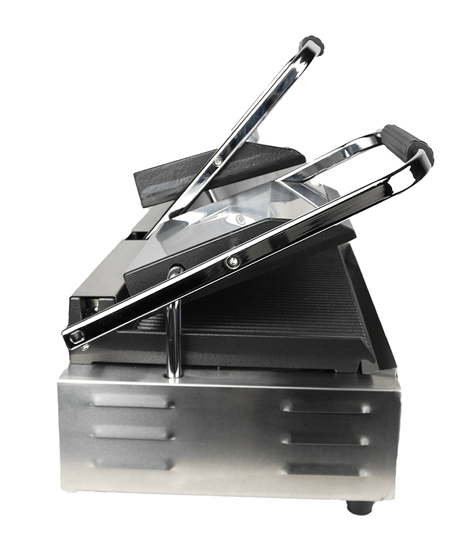 Elektrischer Doppel-Kontaktgrill gerillt 3,6 kW / Combisteel – professioneller Kontaktgrill für Gastronomie