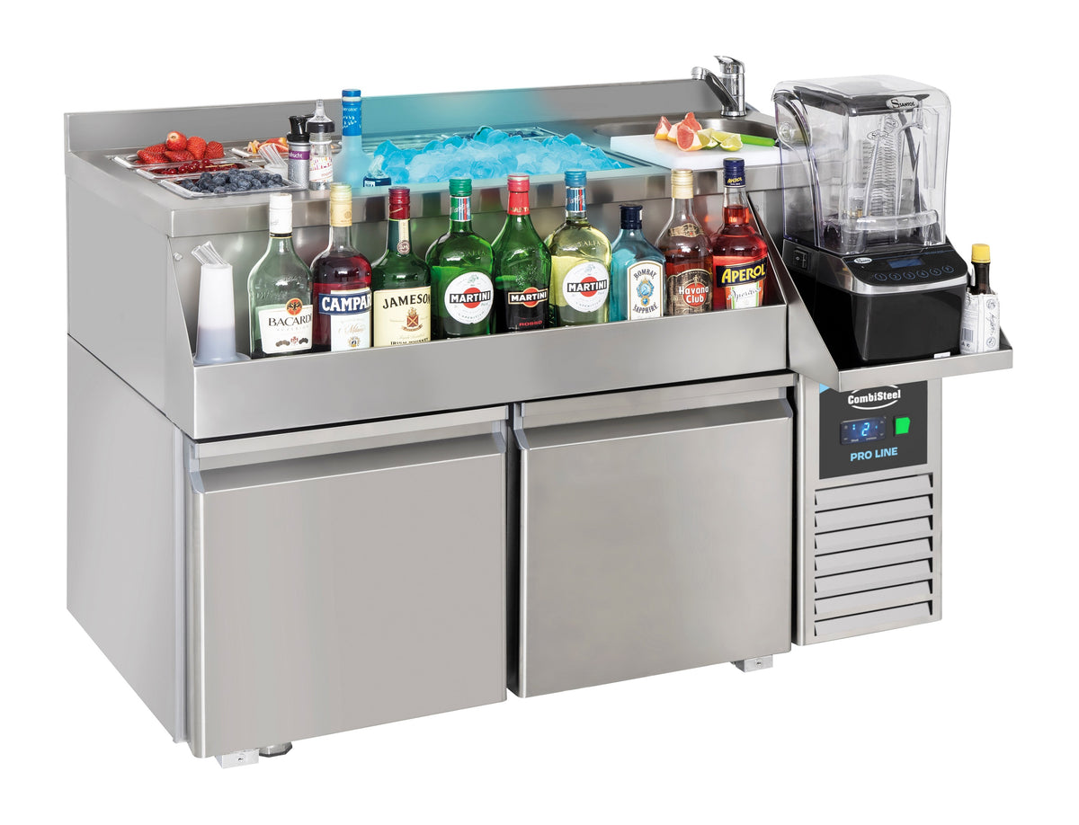 KOKTEYL BAR İSTASYONLU 2 KAPILI SOĞUK TEZGAH