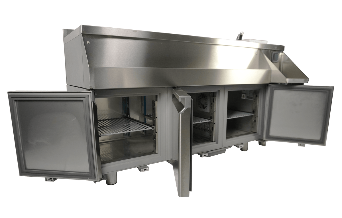 Kühltisch mit Cocktail-Barstation / 3 Türen / 280 L / Combisteel