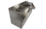 Kühltisch mit Cocktail-Barstation / 3 Türen / 280 L / Combisteel