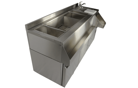 Kühltisch mit Cocktail-Barstation / 3 Türen / 280 L / Combisteel