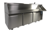 Kühltisch mit Cocktail-Barstation / 3 Türen / 280 L / Combisteel
