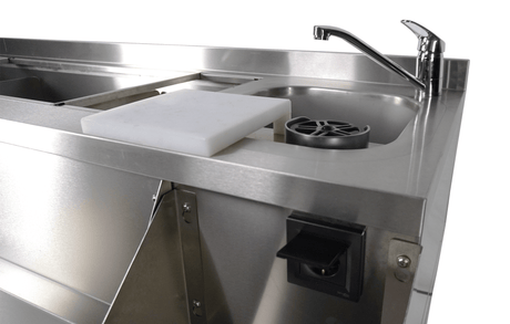 Kühltisch mit Cocktail-Barstation / 2 Türen / 180 L / Combisteel