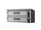 Elektrischer Combisteel Pizzaofen mit 2 Backkammern für 2 × 6 Pizzen Ø 33 cm