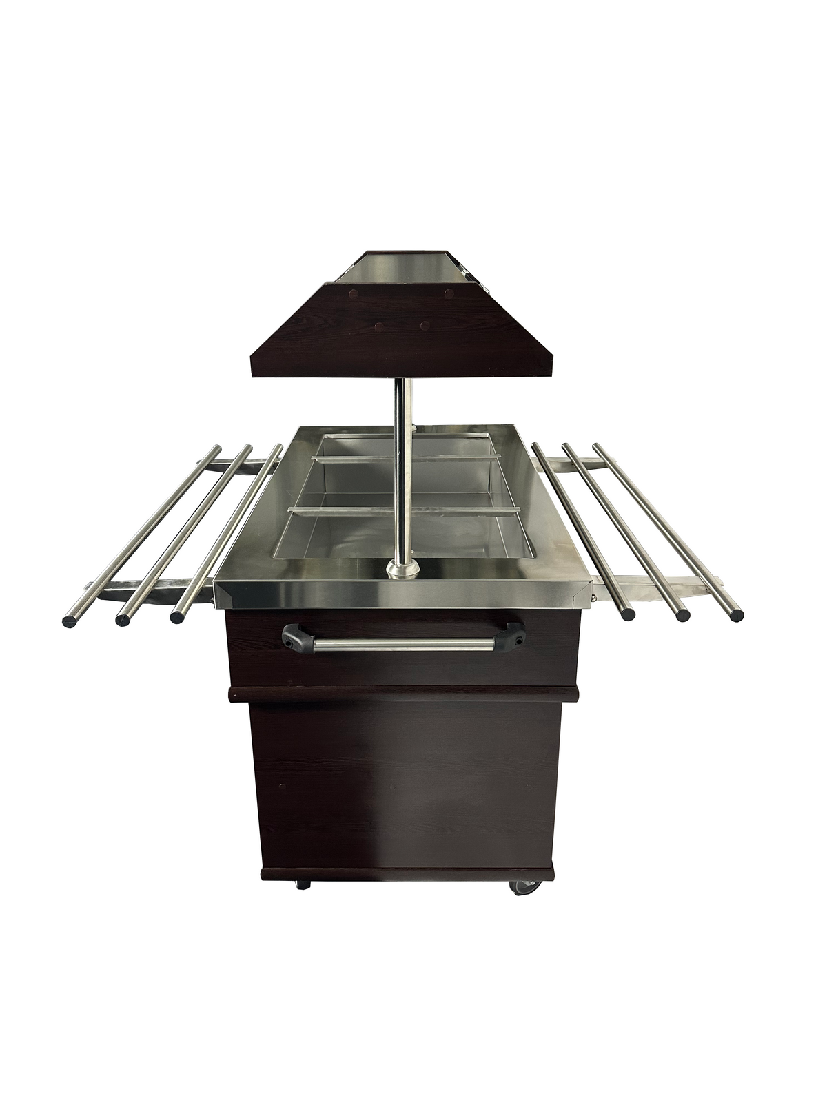 Gekühltes Buffet / 3 × 1/1 GN / Mahagoni / 1200 × 700 × 1400 mm / Combisteel