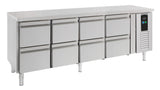 Kühltisch / 700 Serie / Energy Line / 8 Schubladen / 393 L / Combisteel