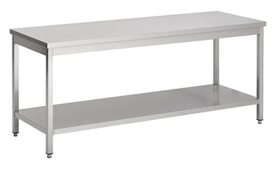 Arbeitstisch mit Grundboden / 1700 × 800 mm / Combisteel