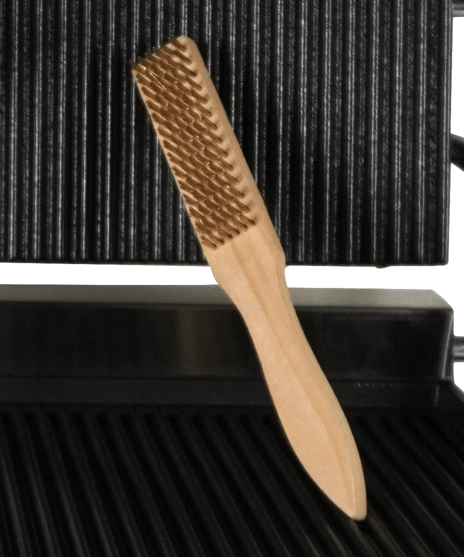 Elektrischer Doppel-Kontaktgrill gerillt 3,6 kW / Combisteel – professioneller Kontaktgrill für Gastronomie